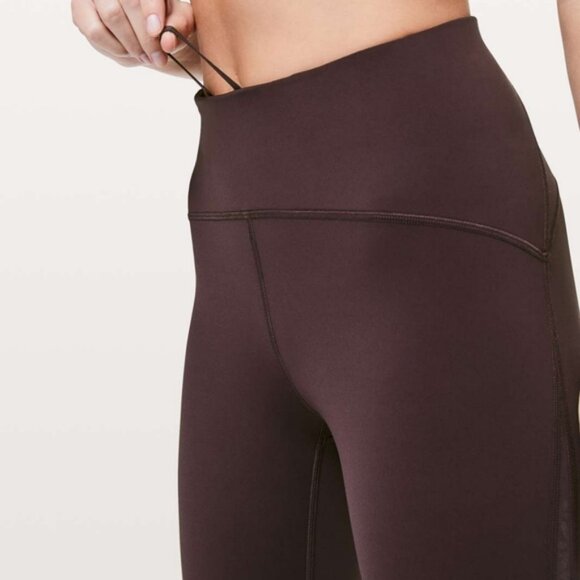 Lululemon Strength & Sweat Crop *23" Black Satin - Picture 5 of 11